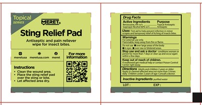 Dosage (Meret Sting Relief Pad)